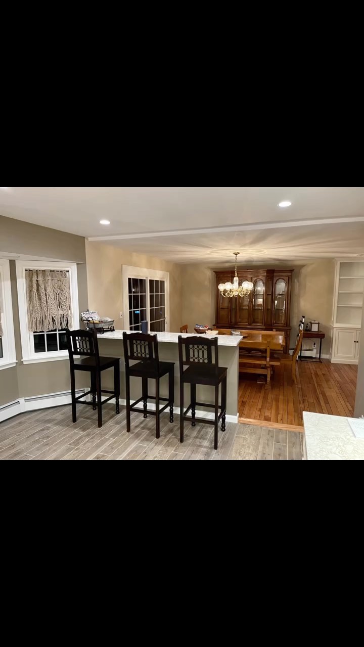 EXCITING NEWS!!!! After lots of hard work and planning… this first floor Reno is complete!!! Yayeee! We are thrilled with the results and couldn’t wait to show off this incredible transformation!! #BeforeAndAfterPics. A Huge Thank You to our team at American Expert Contracting for bringing our clients vision into reality!!! #FirstFloorReno #Flooring #KitchenGoals #KitchenIdeas #KitchenDesign #KitchenAndBathShowroom #KitchenReno #BathroomReno #WineAndCoffeeBar #LivingRoom #DiningRoom #Den #SuffolkCounty #NassauCounty #Contractors #ContractorsOfSuffolk #ContractorsOfNassau #DoWhatYouLove #LoveWhatYouDo