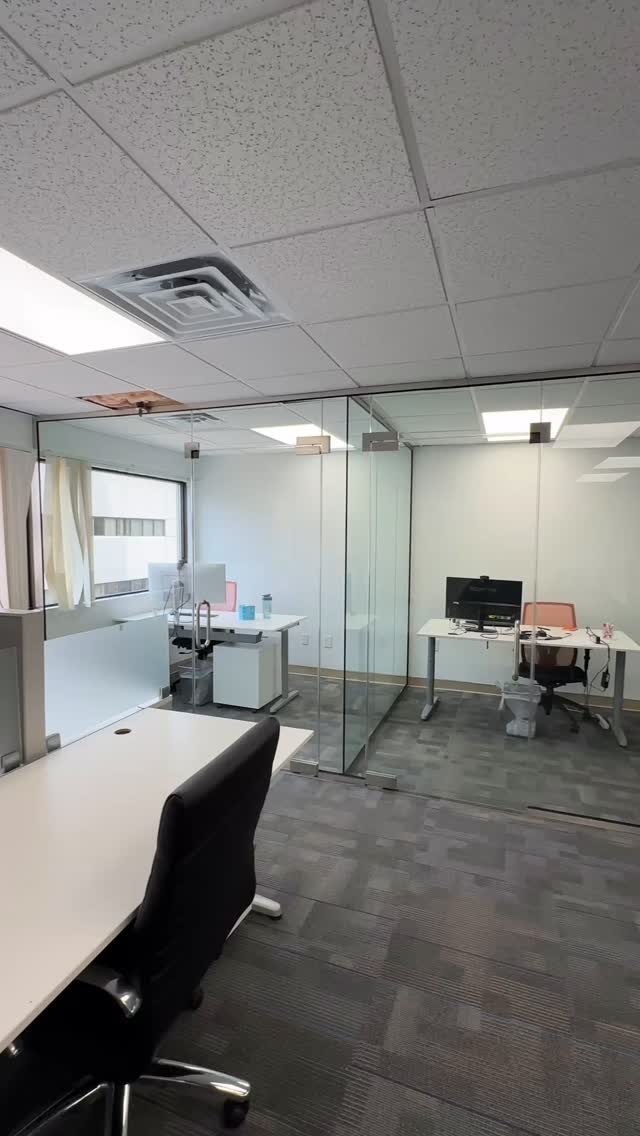 Kev, Corey and Matt S putting the finishing touches on this project that consist of 19 pieces of glass to turn this office space from basic to luxurious. Channel and gasket from @crlaurence glass from @qualityenclosuresinc patch hardware from @portalsluxuryhardware Designed by @jaredbetters