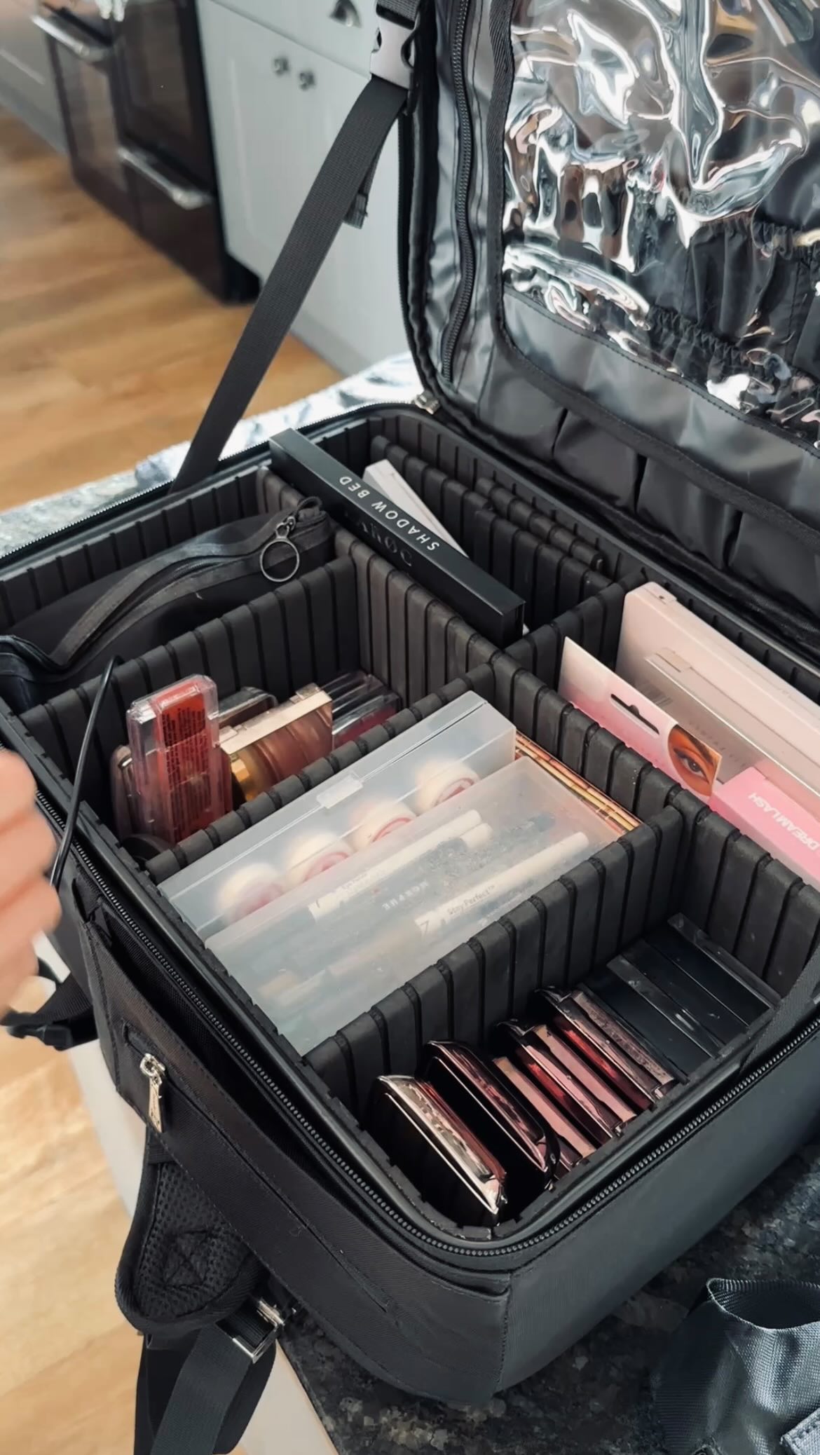 Pack with me for my first destination wedding of the year ✈️??
All liquids and electricals go inside my checked bag, and powders, palettes and lashes in my handy @relavelbags_official backpack!
If only little Ron dog could fit too ??
#destinationwedding #makeupartist #bridalmakeup #bridalmakeupartist #weddingmakeup #cheshire