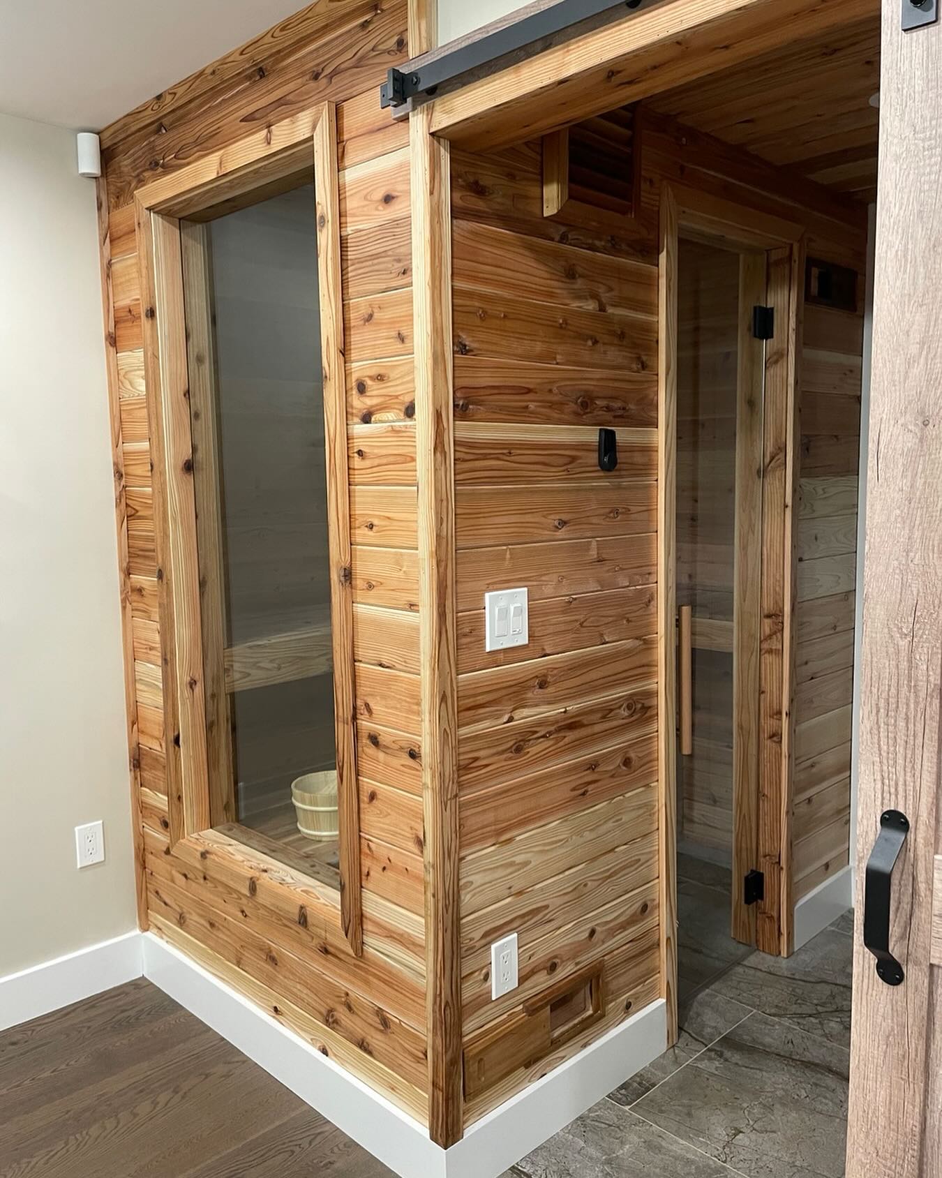 On these cold days who wouldn’t want to jump into a nice sauna. Give us a call for any of your glass needs. #sauna #steamenclosure #glass